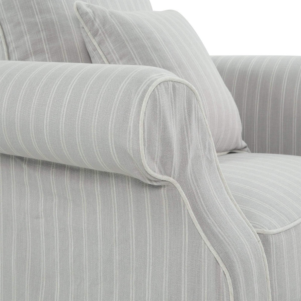 Avalon Hamptons Armchair Cloud Stripe, W 109cm D 96cm H 81cm (RRP $1849) - Image 6