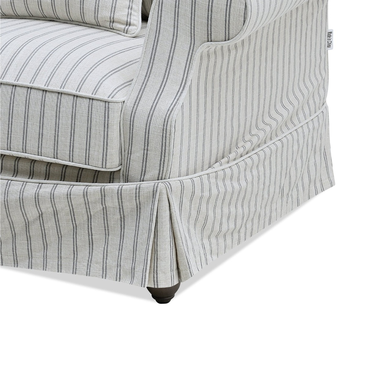 Avalon Hamptons 2 Seat Sofa Stone Stripe, W 174cm D 96cm H 81cm (RRP $2599) - Image 10