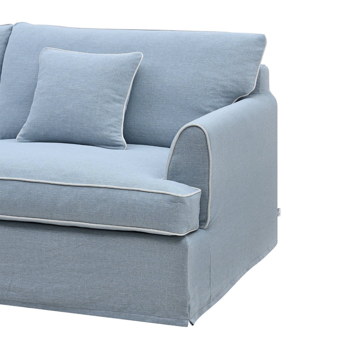 Slip Cover Only - Byron Hamptons 3 Seat Sofa Beach, W 223cm D 96cm H 78cm (RRP $999) - Image 5