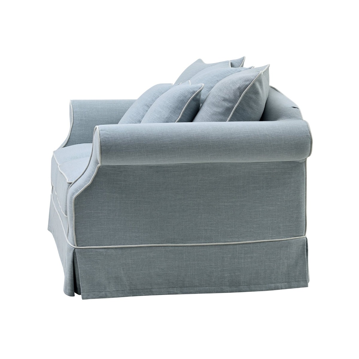 Slip Cover Only - Avalon Hamptons 2 Seat Sofa Beach, W 174cm D 96cm H 81cm (RRP $799) - Image 9