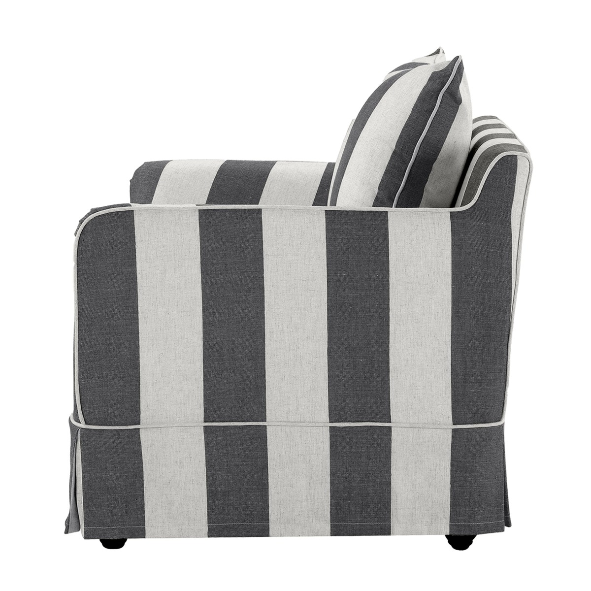 Noosa Hamptons Armchair Grey / Cream, W 91cm D 90cm H 80cm (RRP $1699) - Image 6