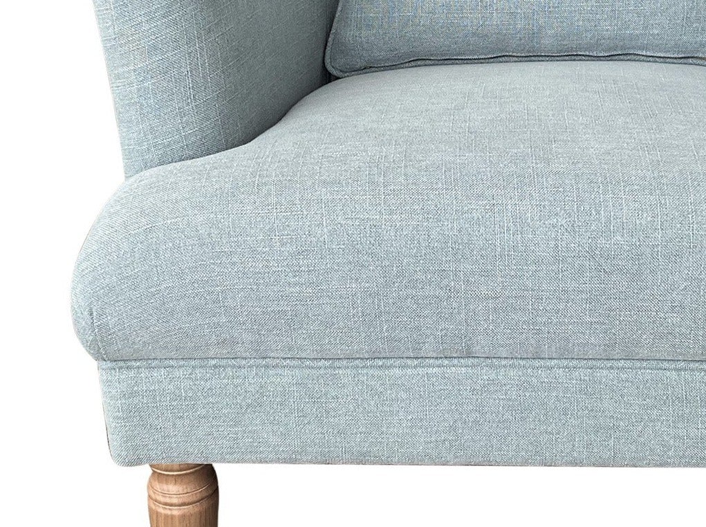 Bayside Hamptons Buttoned Armchair Linen Blend Pistachio, 78cm x 87cm x 109cm (RRP $1499) - Image 5