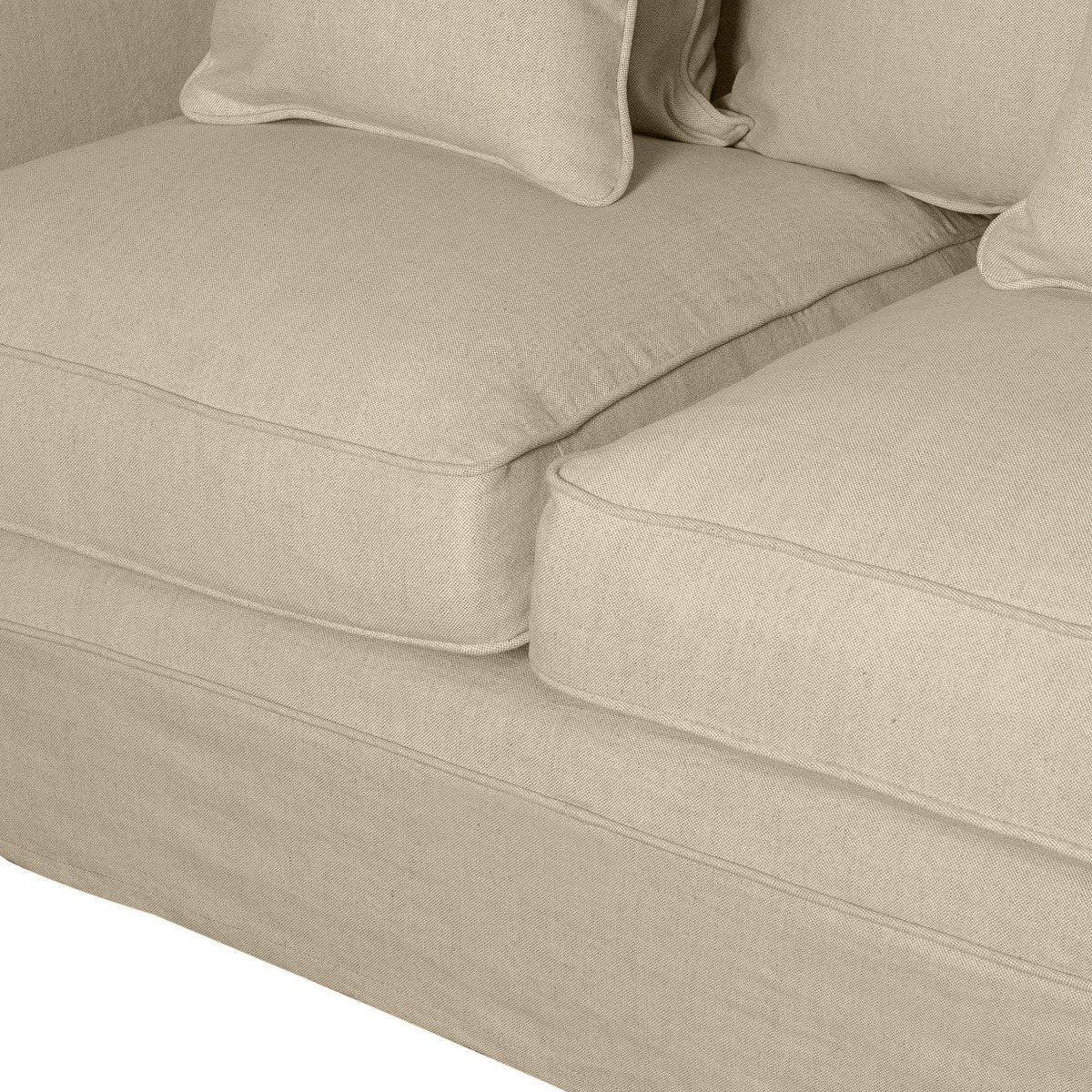 Noosa Hamptons 3 Seat Queen Sofa Bed Beige, W 221cm D 91cm H 80cm (RRP $4279) - Image 4