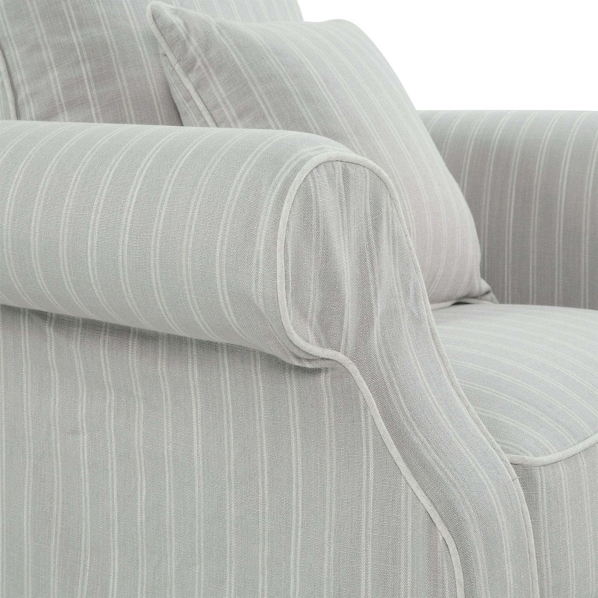 Slip Cover Only - Avalon Hamptons Armchair Cloud Stripe, W 109cm D 96cm H 81cm (RRP $699) - Image 3