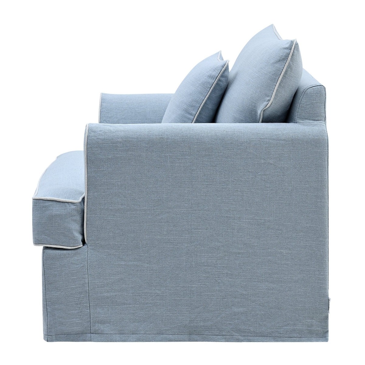Slip Cover Only - Byron Hamptons Armchair Beach, W 99cm D 96cm H 78cm (RRP $699) - Image 9