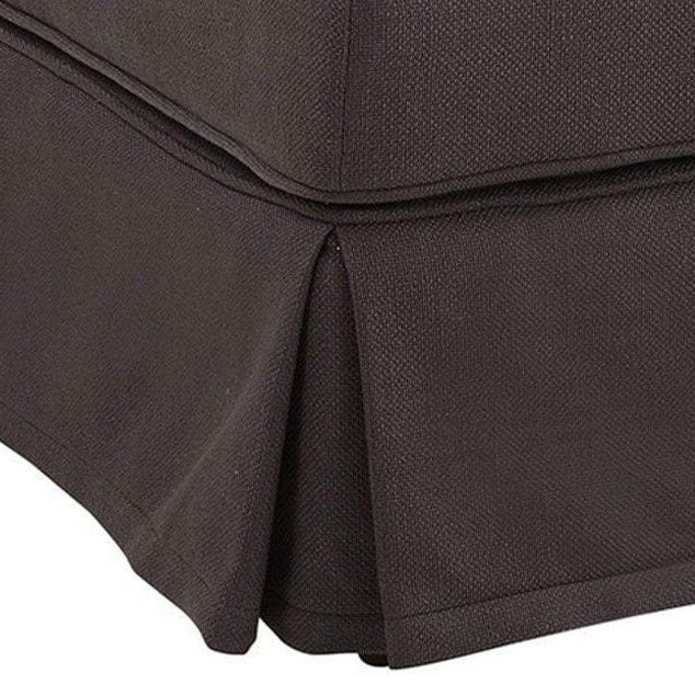 Noosa Hamptons Ottoman Charcoal, W 83cm D 83cm H 45cm (RRP $849) - Image 5