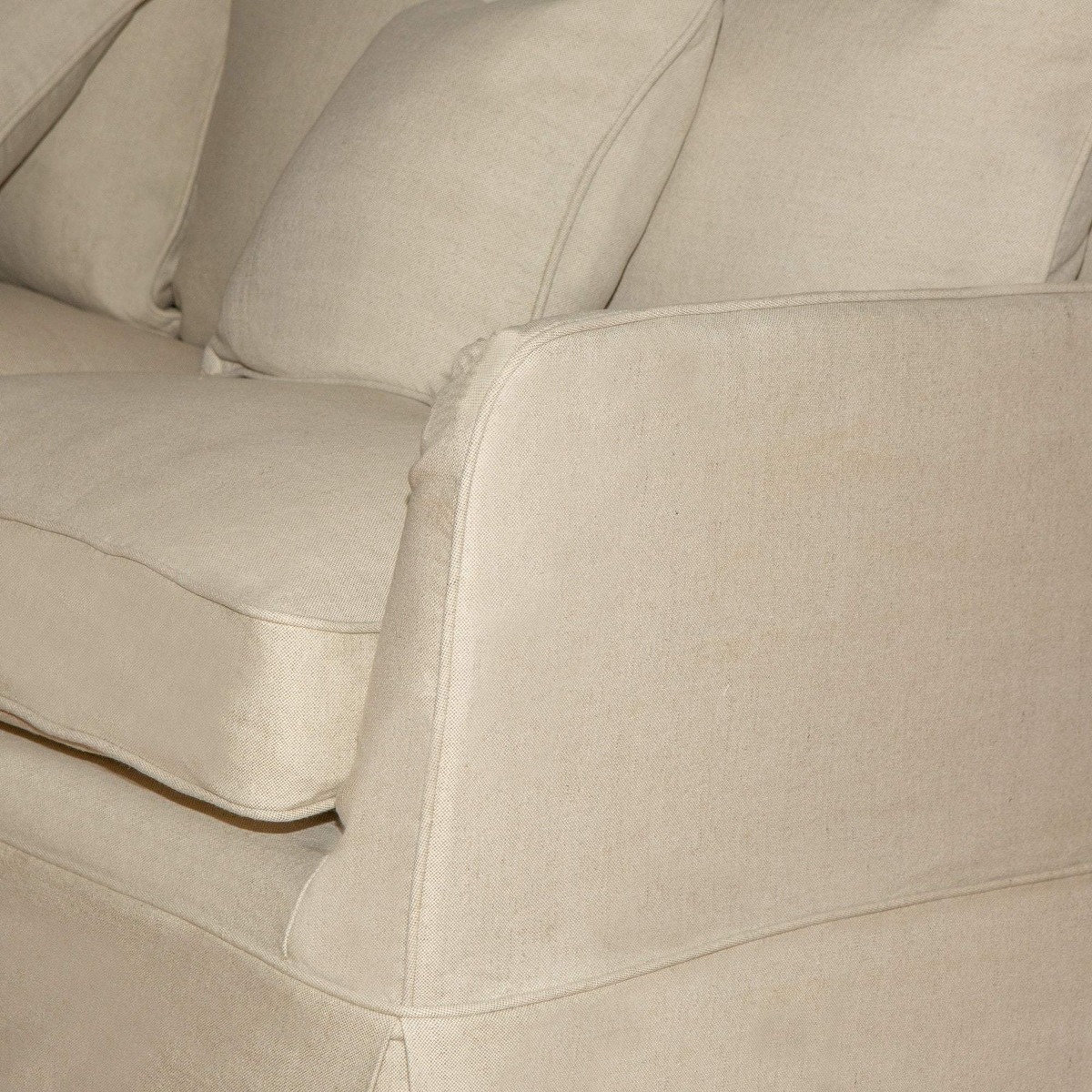Noosa Hamptons 2 Seat Sofa Beige, W 170cm D 91cm H 80cm (RRP $2279) - Image 6