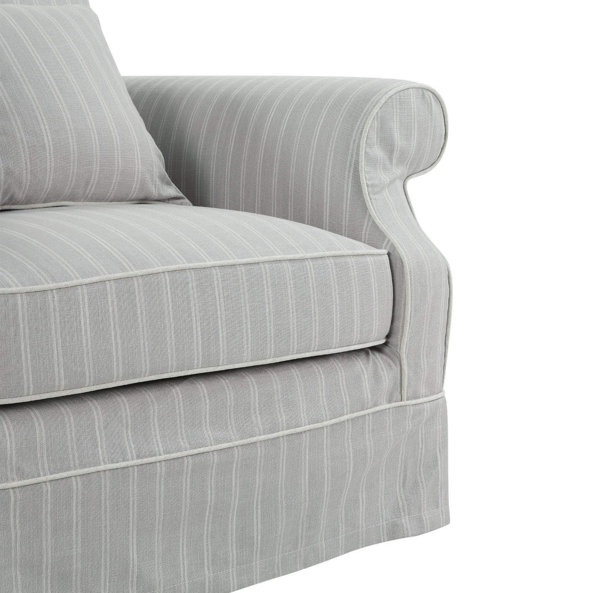 Avalon Hamptons Armchair Cloud Stripe, W 109cm D 96cm H 81cm (RRP $1849) - Image 5