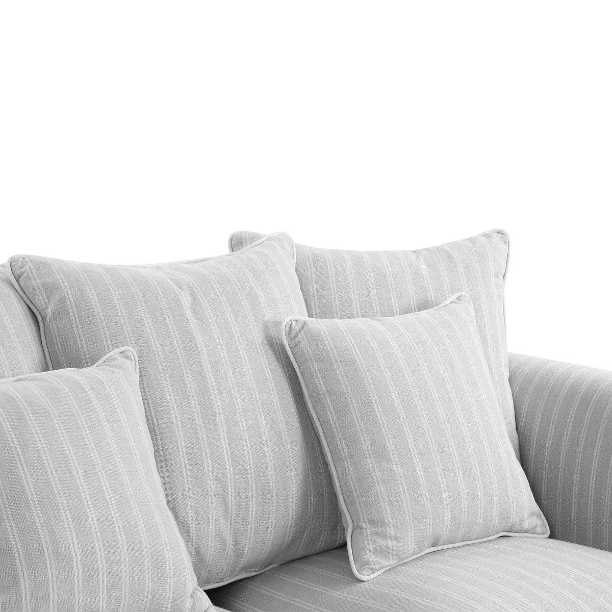 Slip Cover Only - Avalon Hamptons 3 Seat Sofa Cloud Stripe, W 226cm D 96cm H 81cm (RRP $999) - Image 5