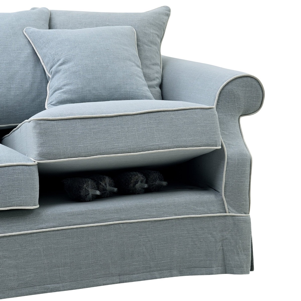 Slip Cover Only - Avalon Hamptons 2 Seat Sofa Beach, W 174cm D 96cm H 81cm (RRP $799) - Image 4