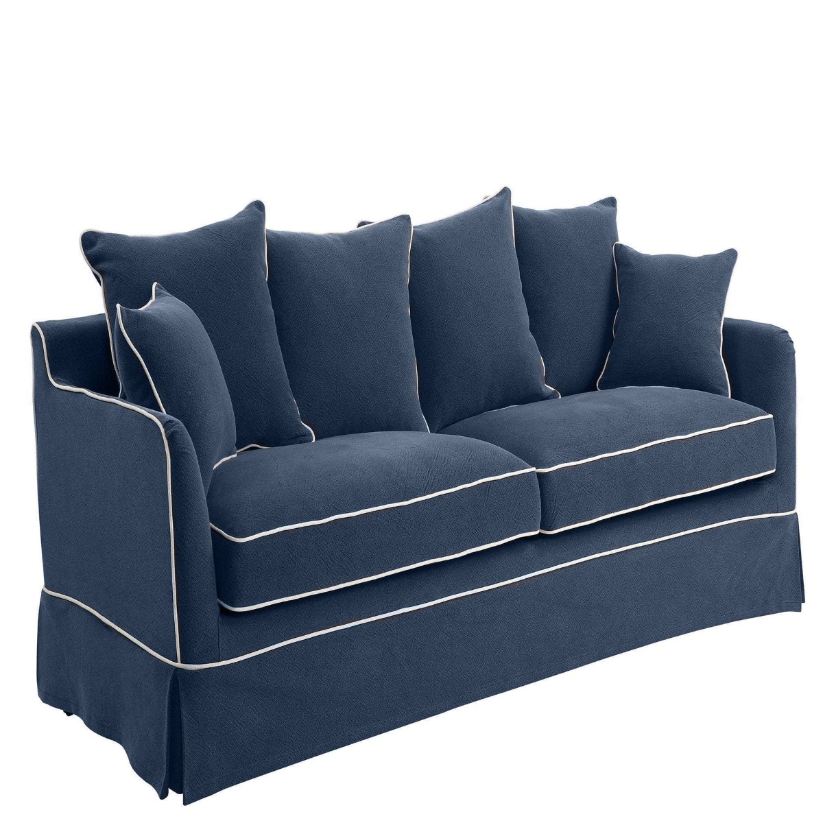 Noosa Hamptons 2.5 Seat Sofa Navy, W 195cm D 91cm H 80cm (RRP $2699) - Image 2