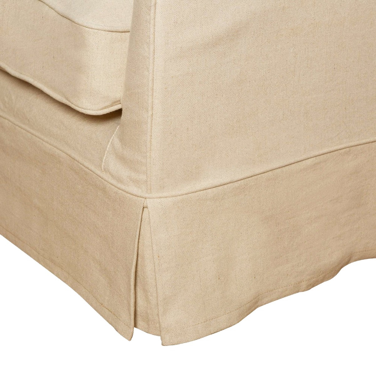 Slip Cover Only - Noosa Hamptons Armchair Beige, W 90cm D 91cm H 80cm (RRP $724) - Image 3
