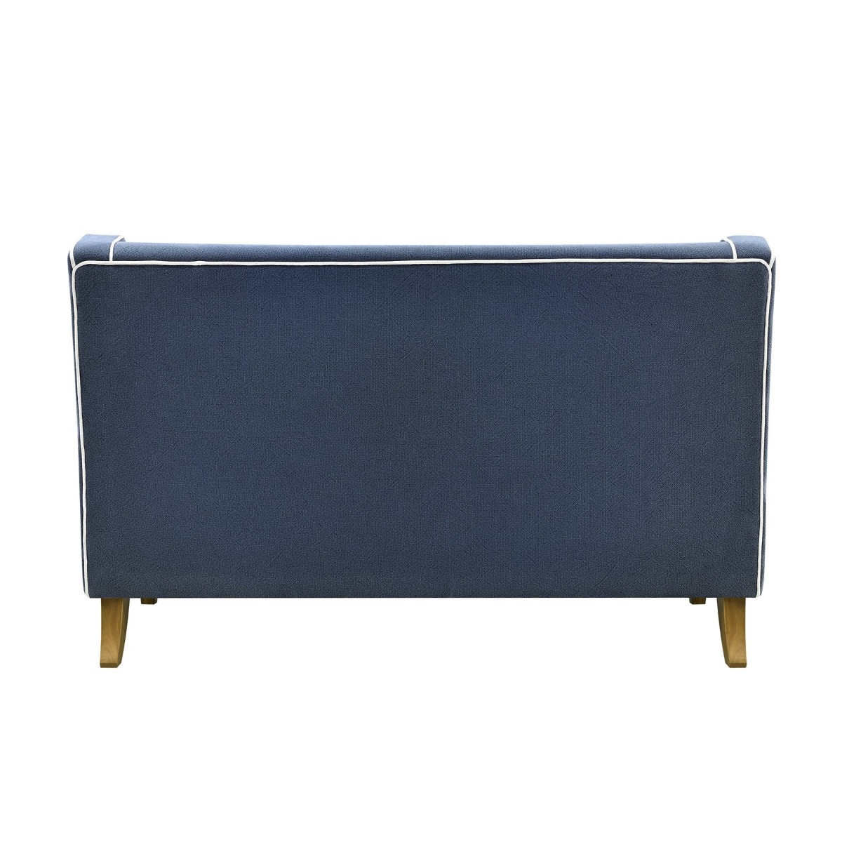 Bondi Hamptons 2 Seat Sofa Navy W/White Piping, W 155cm D 92cm H 94cm (RRP $1999) - Image 4