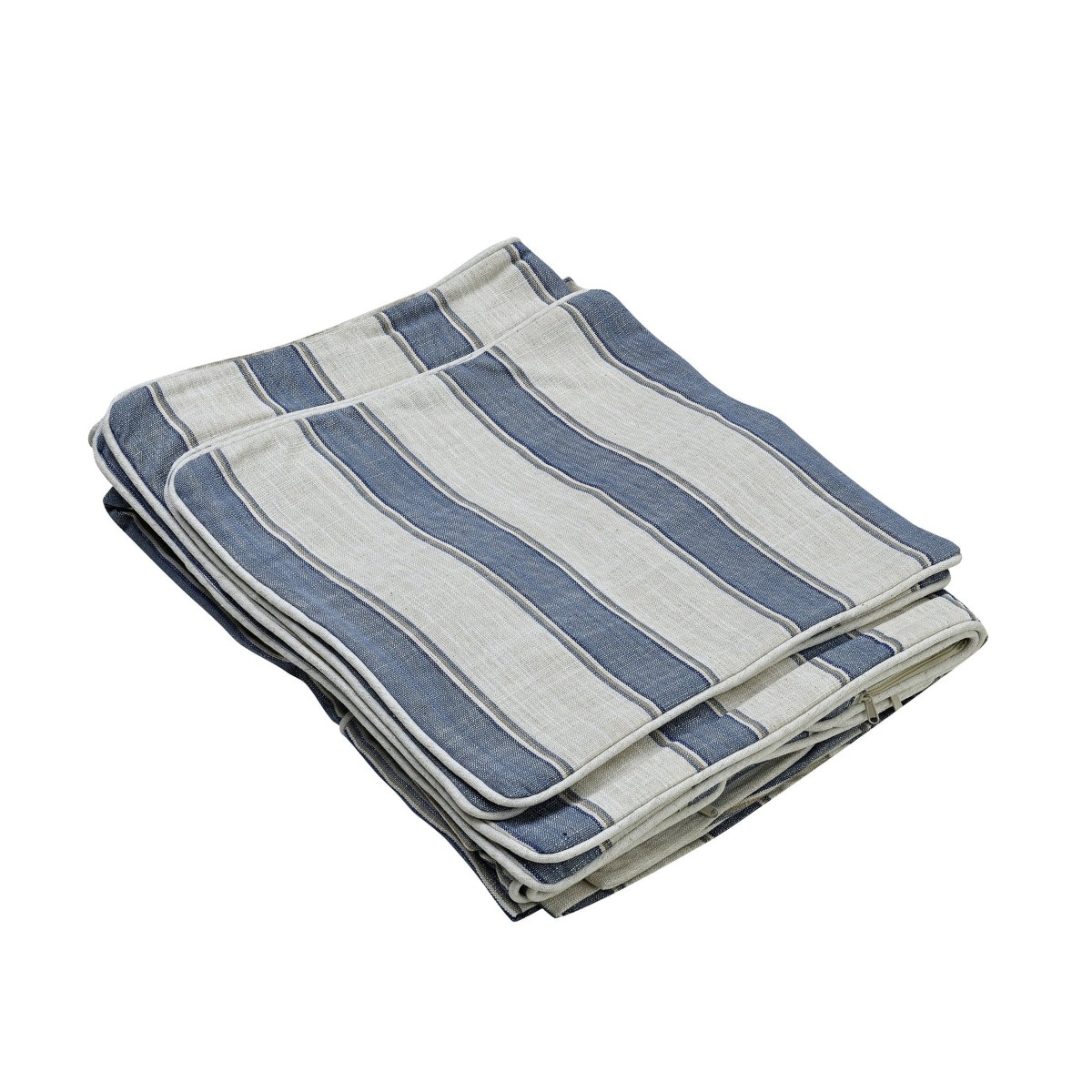 Noosa Hamptons 2 Seat Sofa Bed Noosa Blue Sky Stripe, W170cm x D91cm X H80cm (RRP $3299) - Image 10