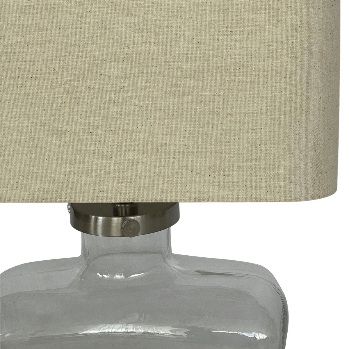 Fillable Bottle Lamp W Linen Shade - Lamp Base & Shade (RRP $299) - Image 6