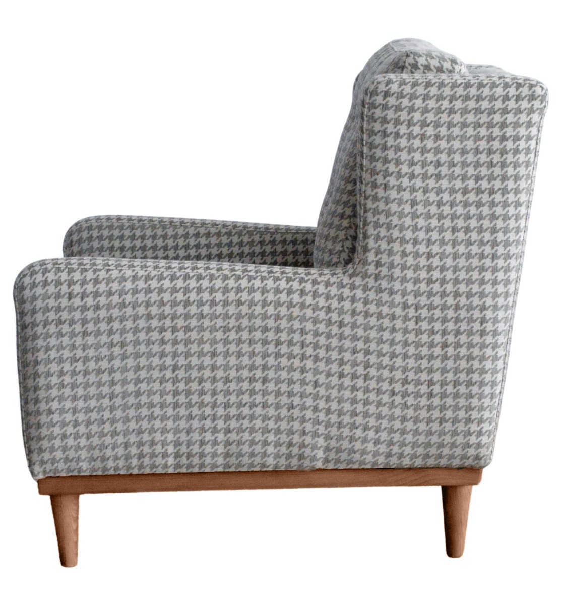 Evie Button Tuffed 3 Seat Sofa Forest Green Velvet W/ Bolster Cushions Taupe, W 78cm D 90cm H 90cm (RRP $1195) - Image 8