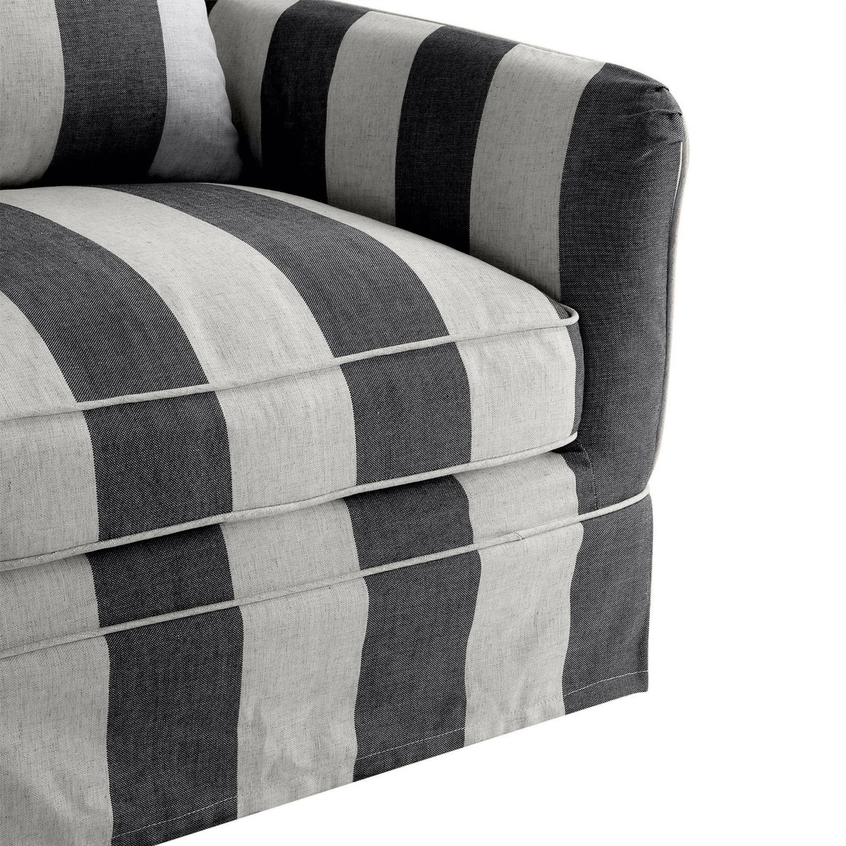 Noosa Hamptons Armchair Grey / Cream, W 91cm D 90cm H 80cm (RRP $1699) - Image 8