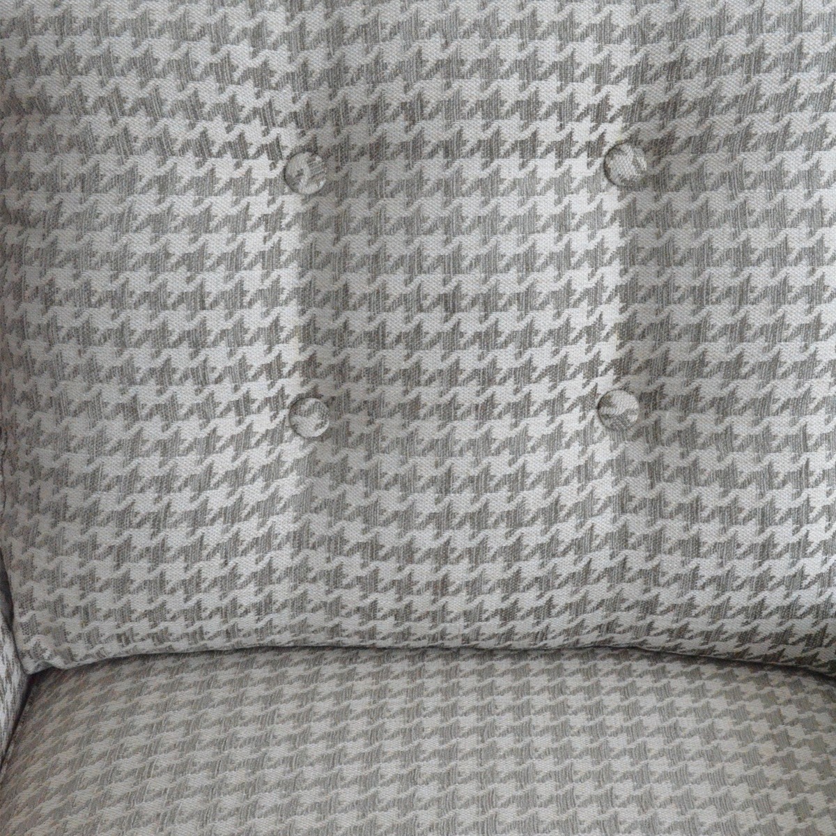 Evie Button Tuffed 3 Seat Sofa Forest Green Velvet W/ Bolster Cushions Taupe, W 78cm D 90cm H 90cm (RRP $1195) - Image 7