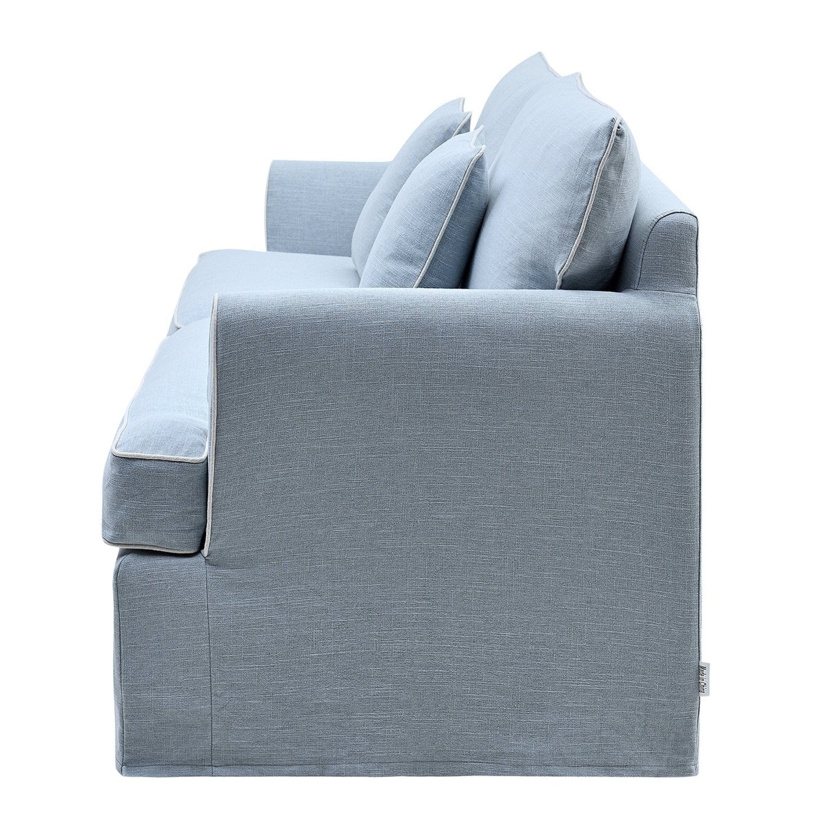 Slip Cover Only - Byron Hamptons 3 Seat Sofa Beach, W 223cm D 96cm H 78cm (RRP $999) - Image 9