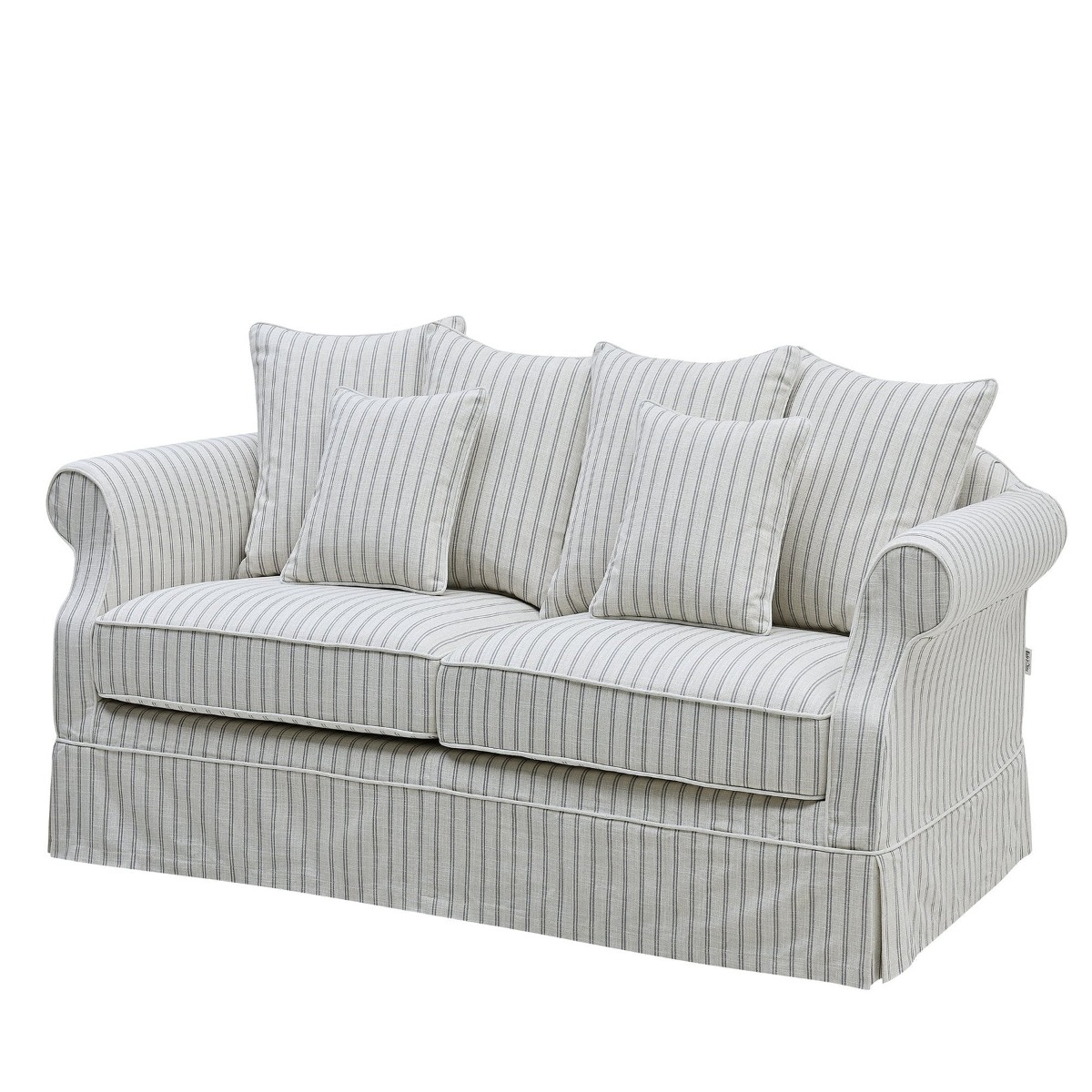 Avalon Hamptons 3 Seat Sofa Stone Stripe, W 226cm D 96cm H 81cm (RRP $3299) - Image 10