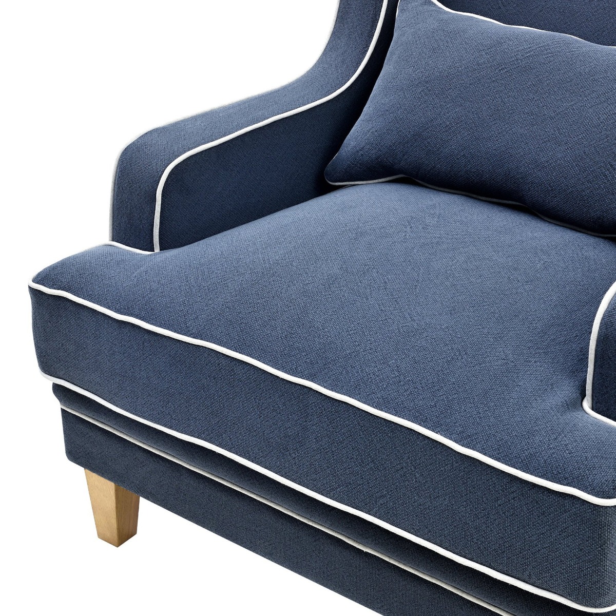 Bondi Hamptons Armchair Navy, W 92cm D 85cm H 94cm (RRP $1499) - Image 9