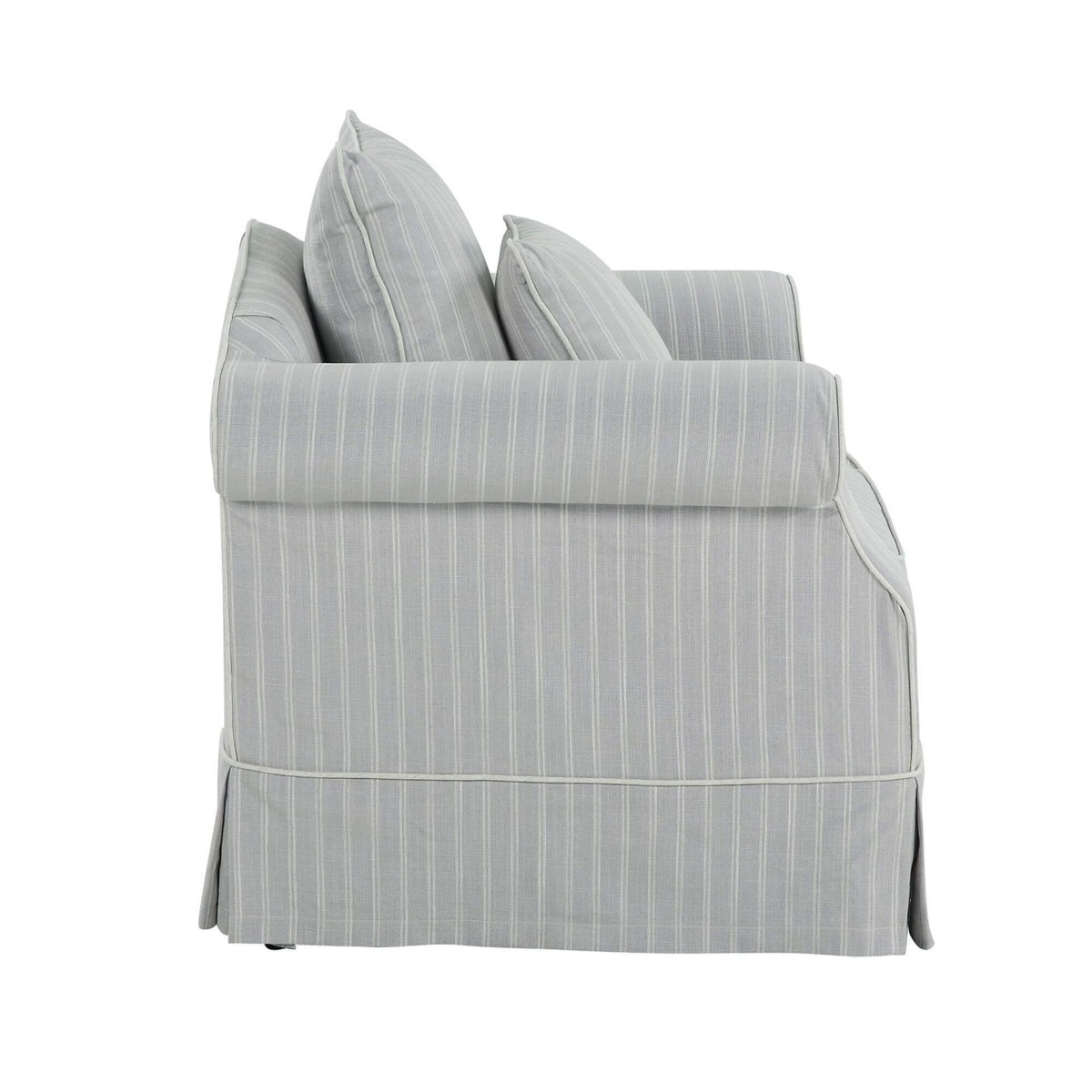 Slip Cover Only - Avalon Hamptons Armchair Cloud Stripe, W 109cm D 96cm H 81cm (RRP $699) - Image 6
