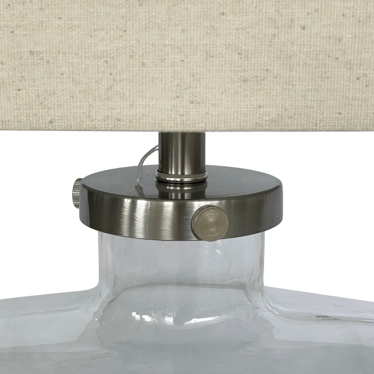 Fillable Bottle Lamp W Linen Shade - Lamp Base & Shade (RRP $299) - Image 8