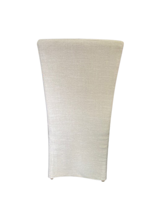FLOORSTOCK CLEARANCE SALE "Ravello" Hampton Style Loose Cover Fabric Dining Chair Linen Colour, 49cmW x 65cmD x 104cmH (RRP $299) - Image 2