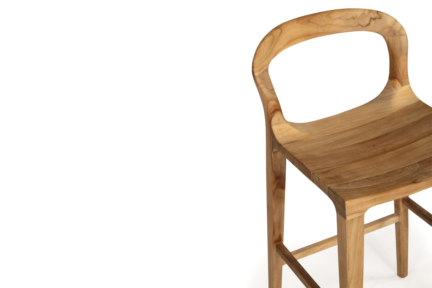 Rigby Counter Stool Natural, W 50cm x D 56cm x H 89cm - Image 9
