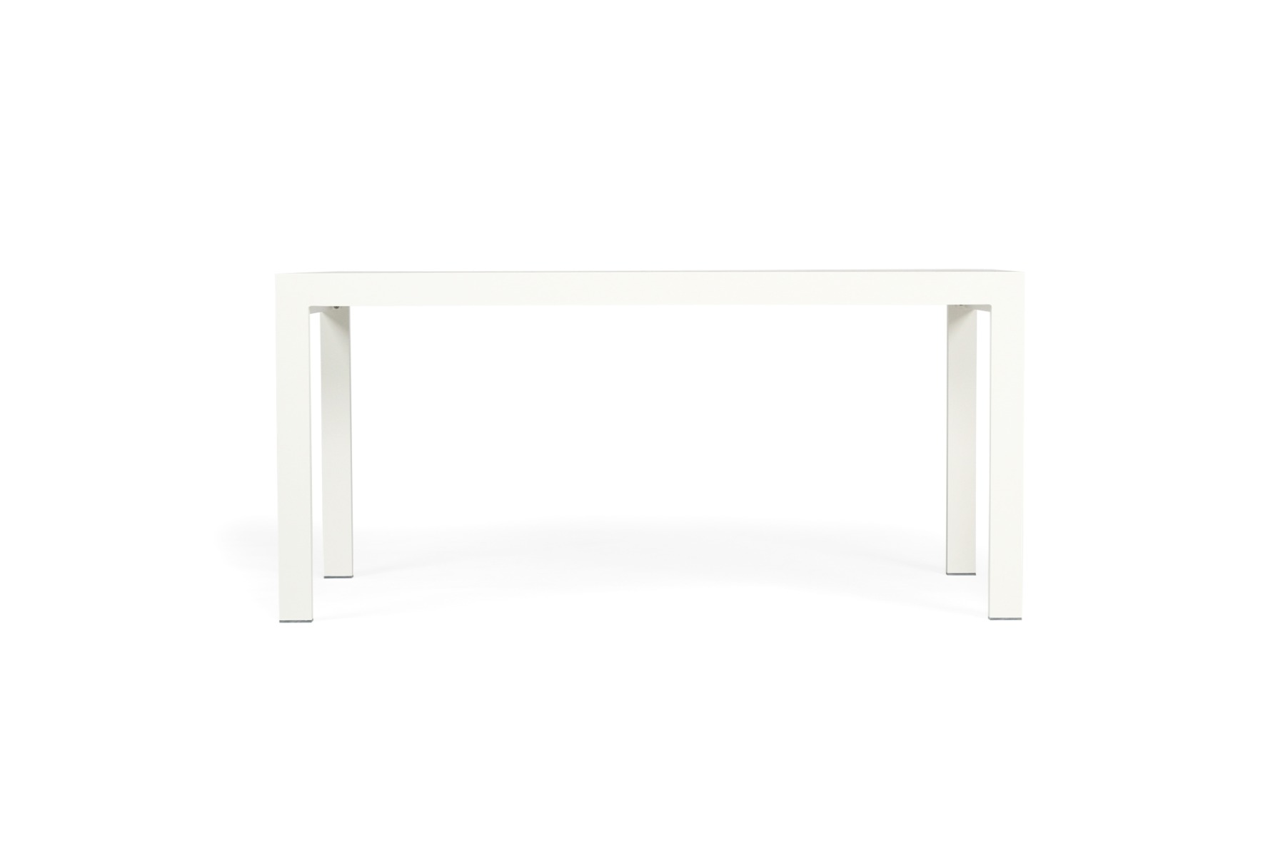 Roberto Outdoor Dining Table Pearl White, L 160cm x W 86cm x H 76cm - Image 2