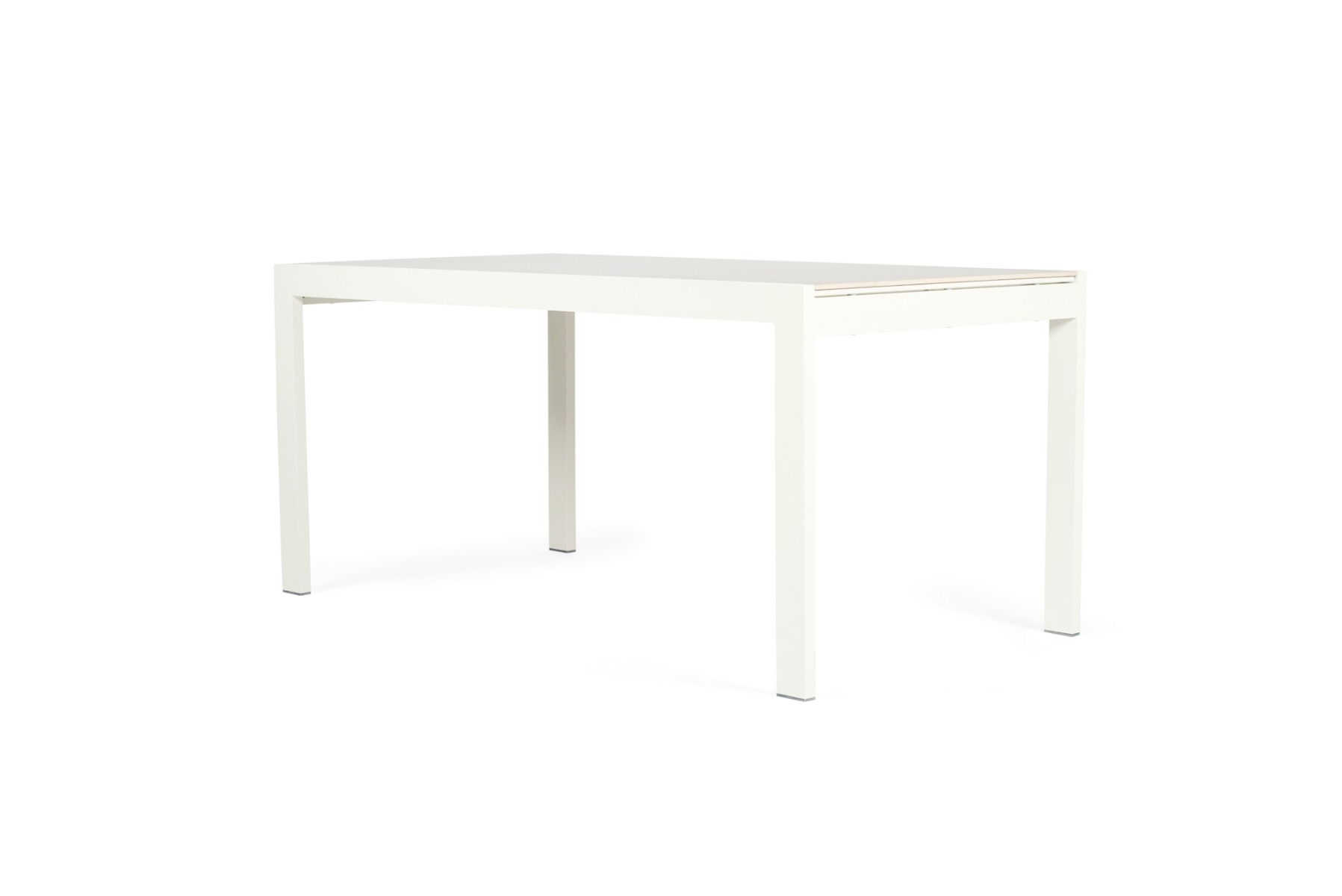 Roberto Outdoor Dining Table Pearl White, L 160cm x W 86cm x H 76cm - Image 3