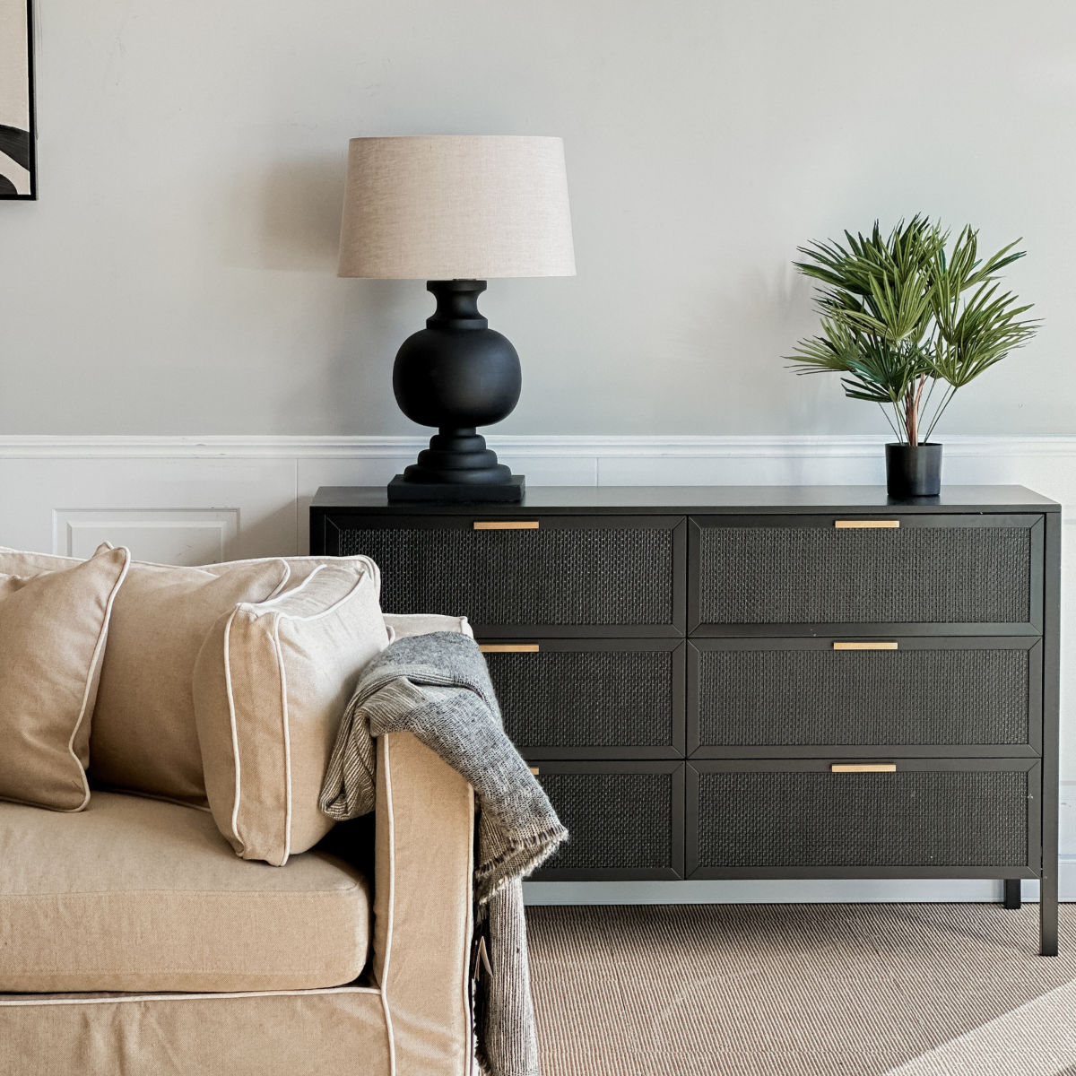 Marbella Modular Sofa Natural with White Piping Left, W 150 D 100 H 85cm (RRP $6149) - Image 2