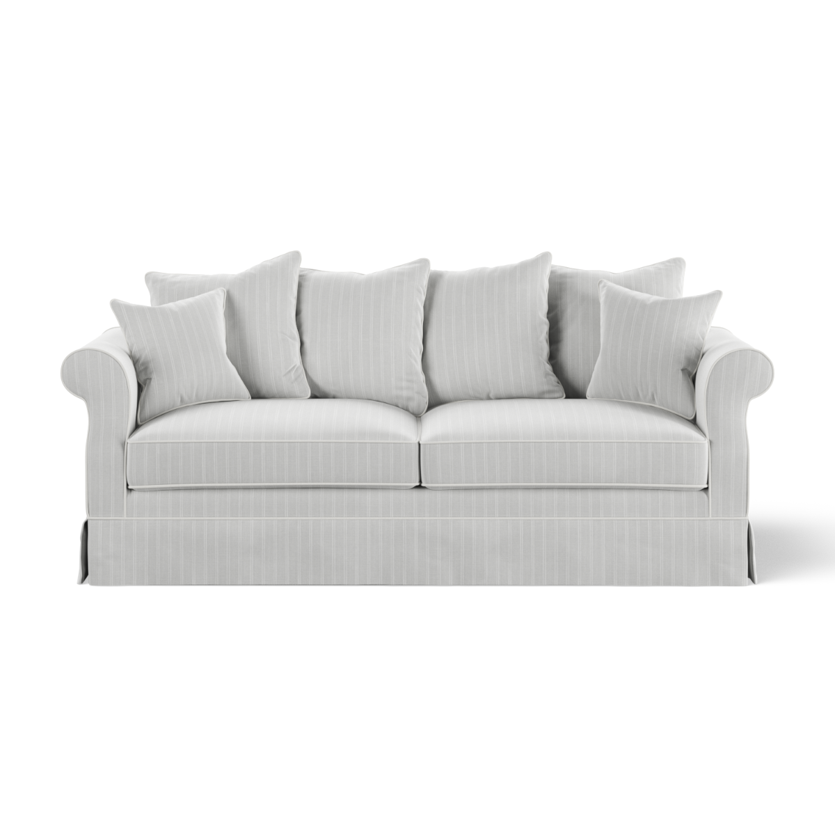 Avalon Hamptons 3 Seat Sofa Cloud Stripe, W 226cm D 96cm H 81cm (RRP $3299) - Image 6