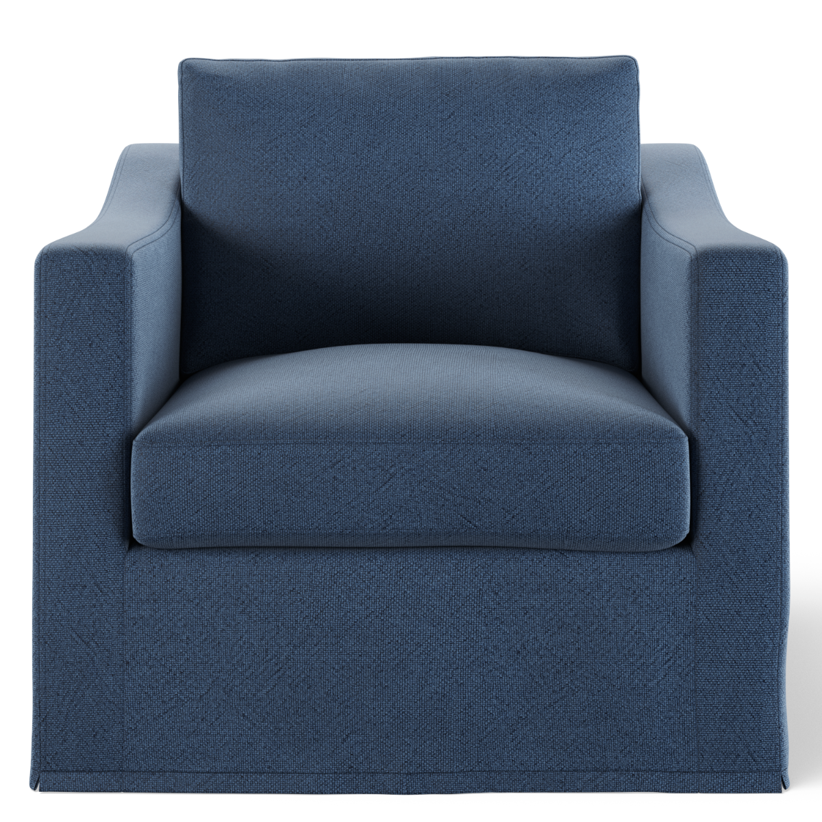 Slip Cover Only - Clovelly Hamptons Armchair Navy, 54cm x 10cm x 39cm (RRP $599) - Image 4