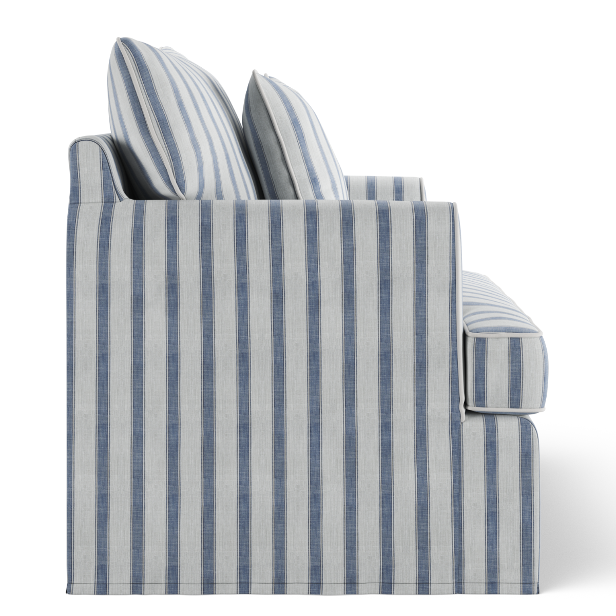 Byron Hamptons Armchair Blue Sky Stripe, W 99cm D 96cm H 78cm (RRP $1859) - Image 4