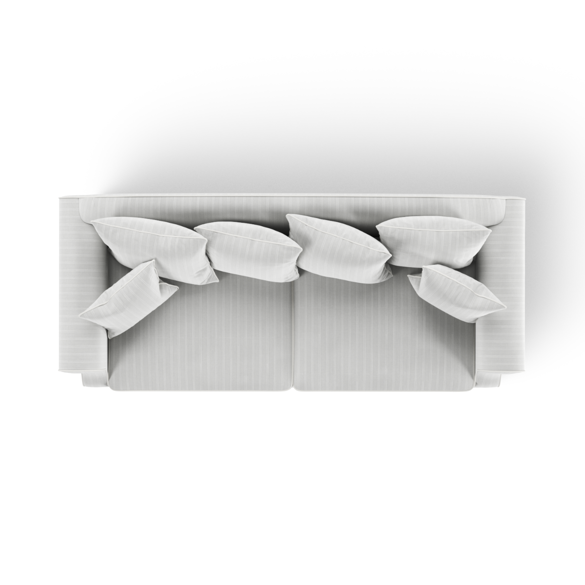 Avalon Hamptons 3 Seat Sofa Cloud Stripe, W 226cm D 96cm H 81cm (RRP $3299) - Image 2