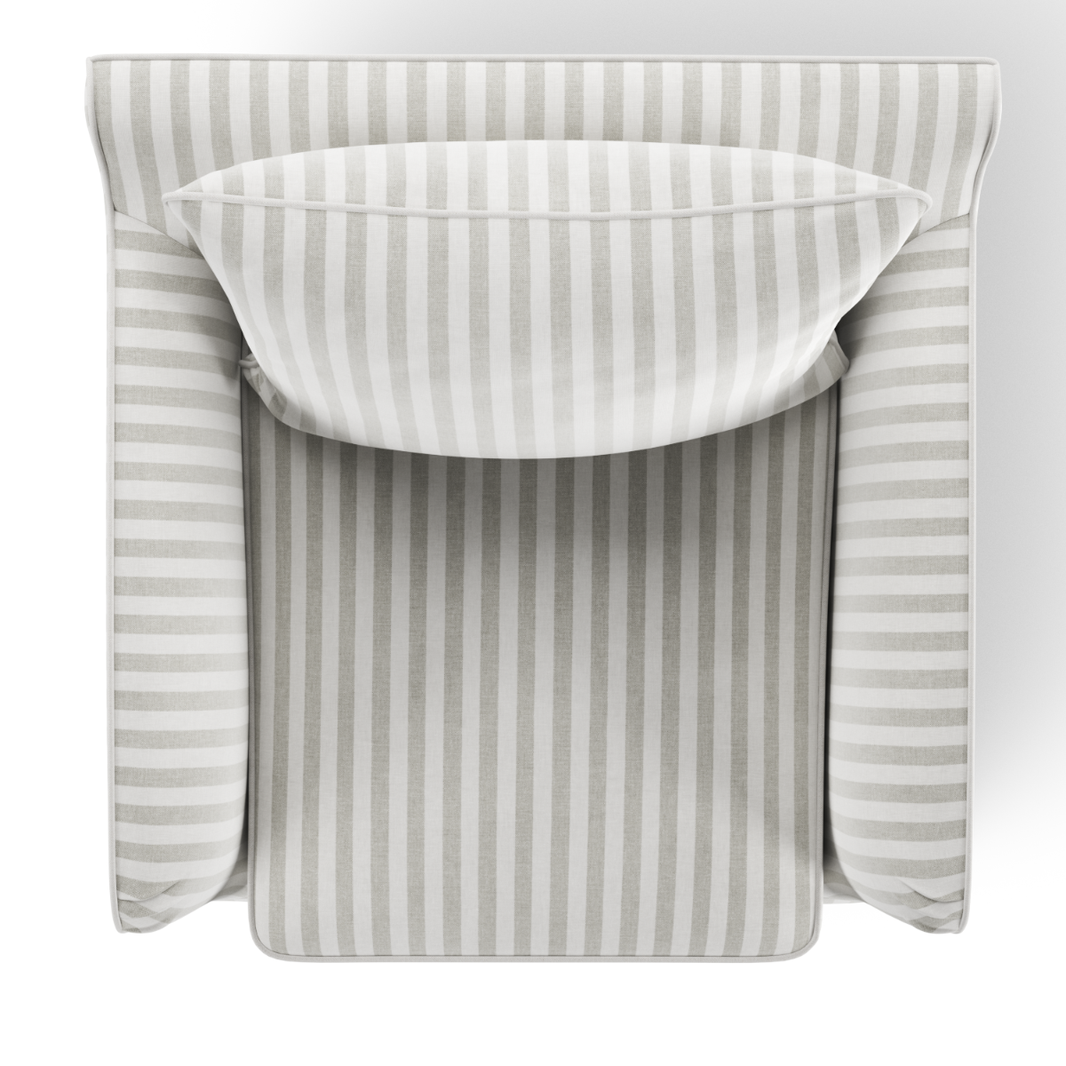Noosa Hamptons Armchair Natural Stripe, W 91cm D 90cm H 80cm (RRP $1699) - Image 3