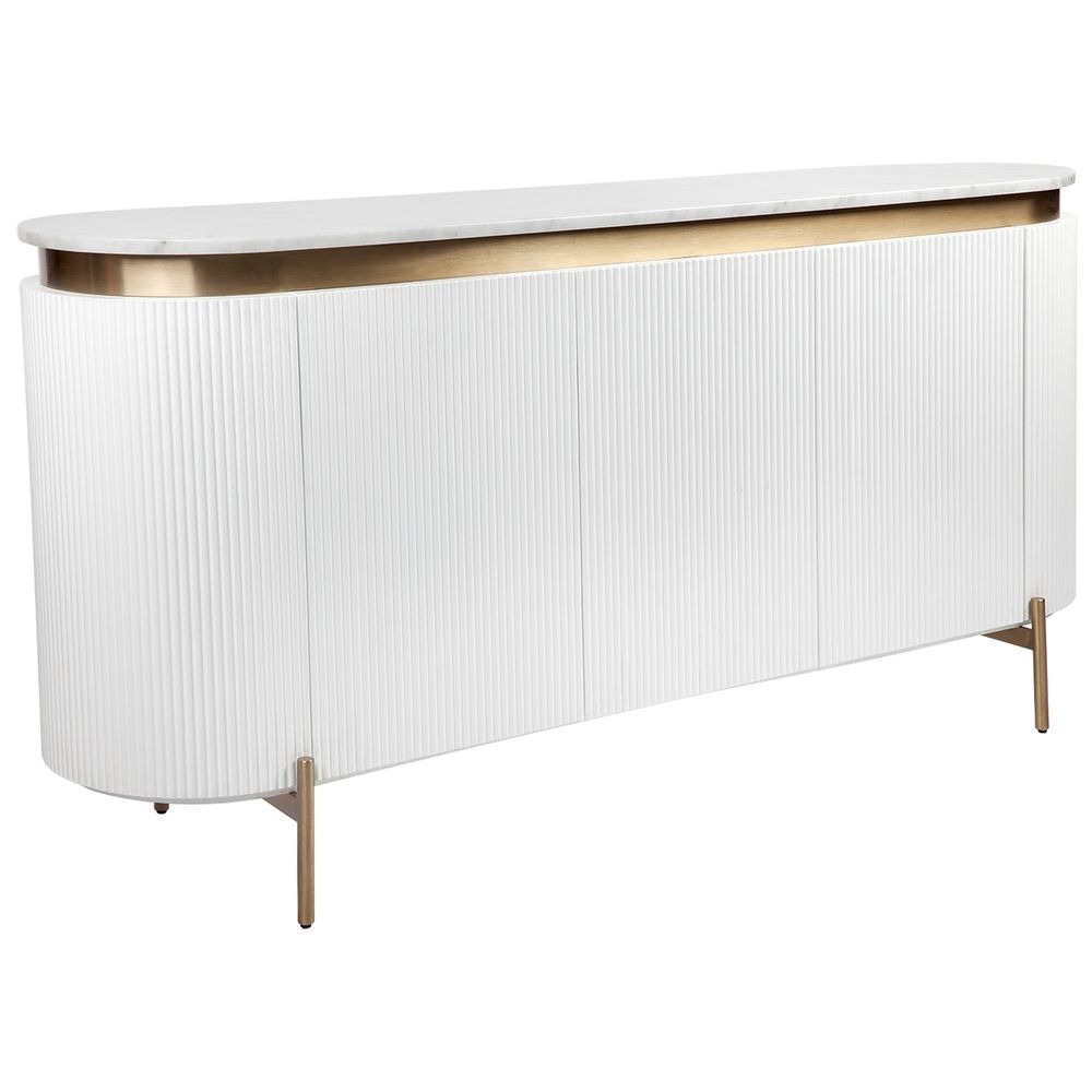 Demarco Buffet White, 160cm W x 45cm D x 81cm H (RRP $5049) - Image 3