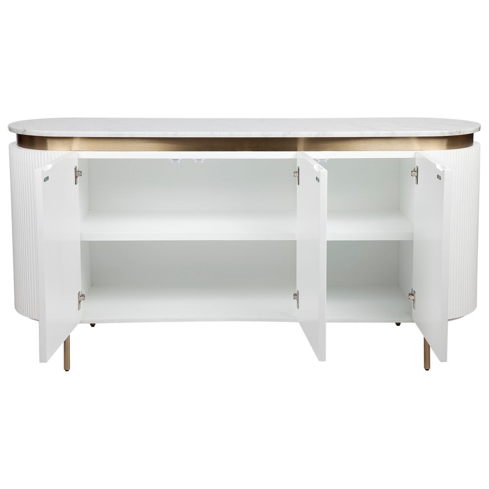 Demarco Buffet White, 160cm W x 45cm D x 81cm H (RRP $5049) - Image 5