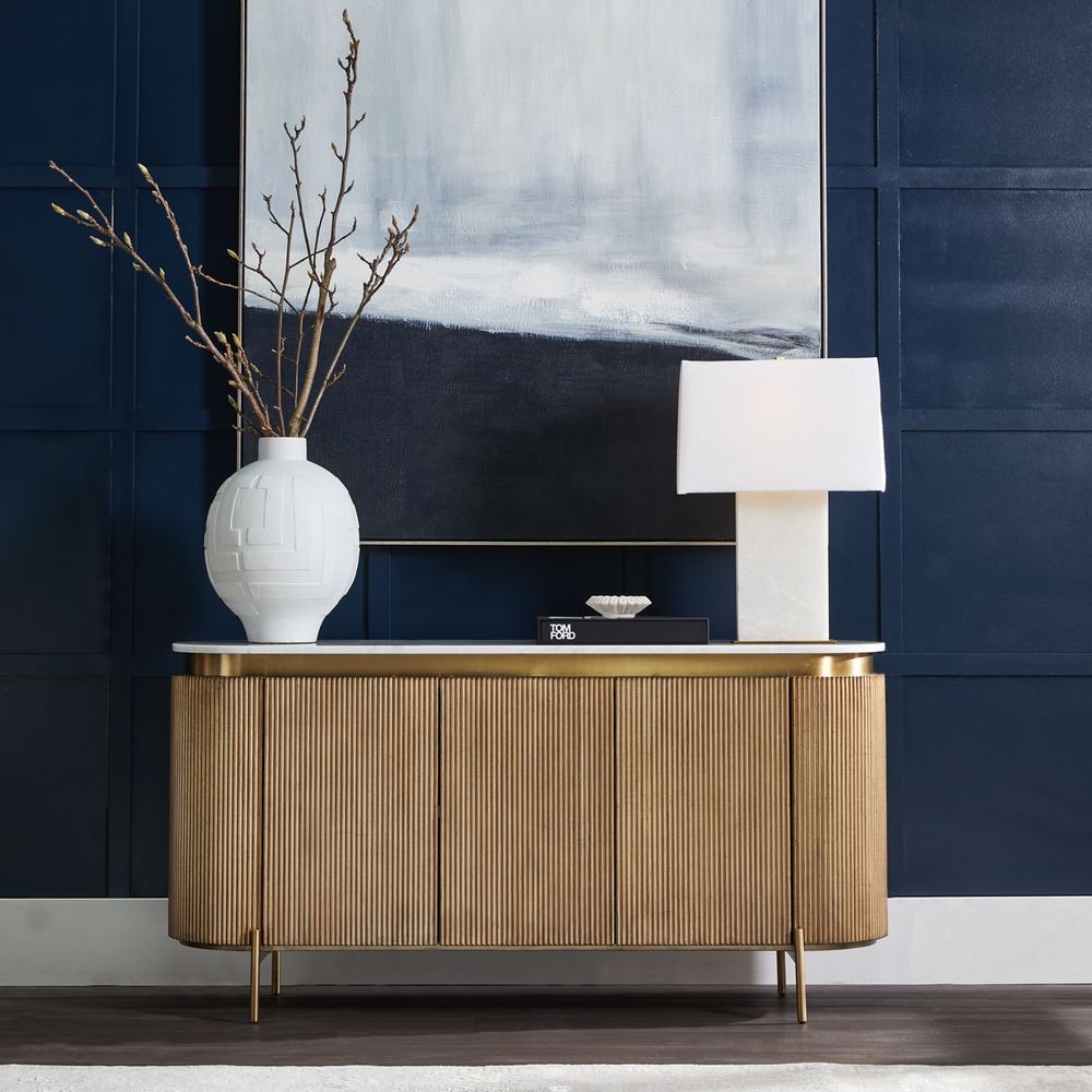 Demarco Buffet Antique Gold, 160cm W x 45cm D x 81cm H (RRP $5049) - Image 2