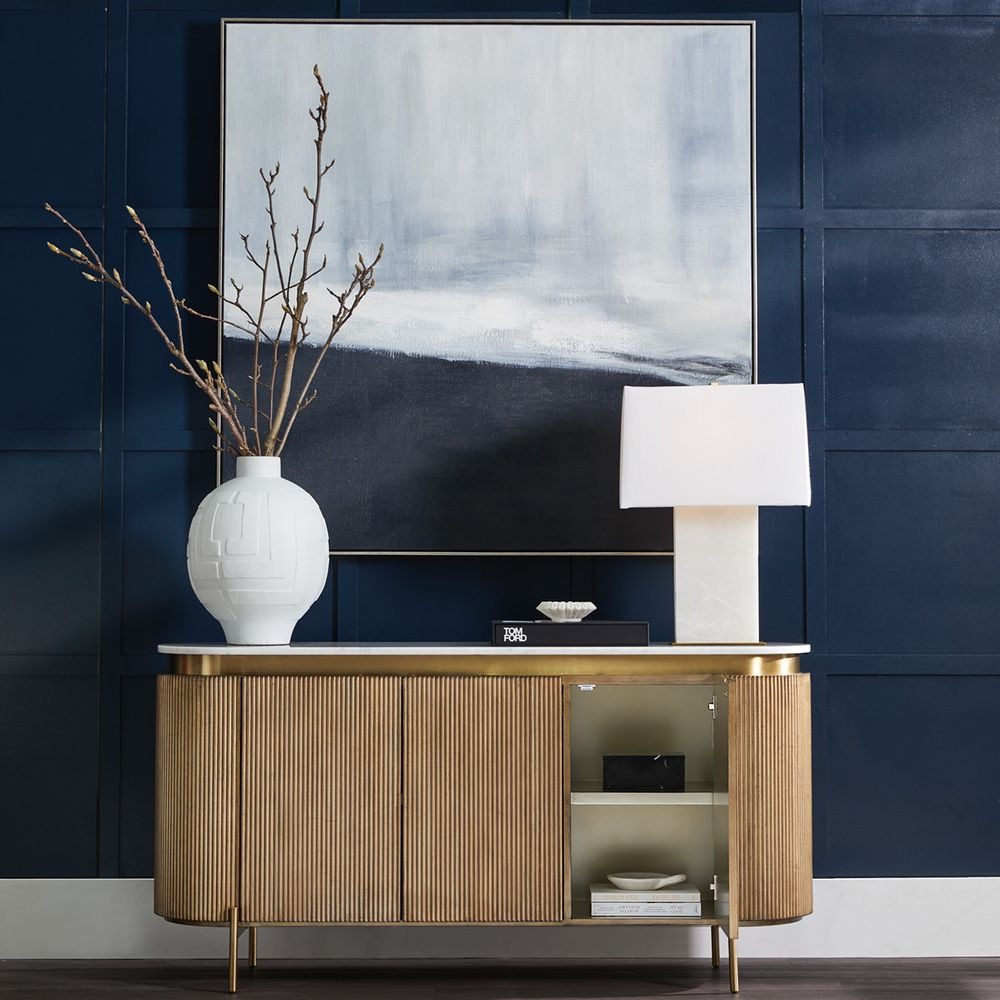 Demarco Buffet Antique Gold, 160cm W x 45cm D x 81cm H (RRP $5049) - Image 4