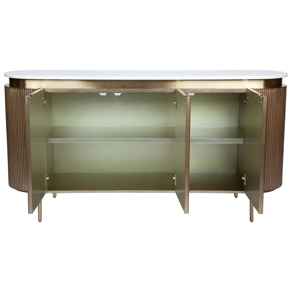 Demarco Buffet Antique Gold, 160cm W x 45cm D x 81cm H (RRP $5049) - Image 6