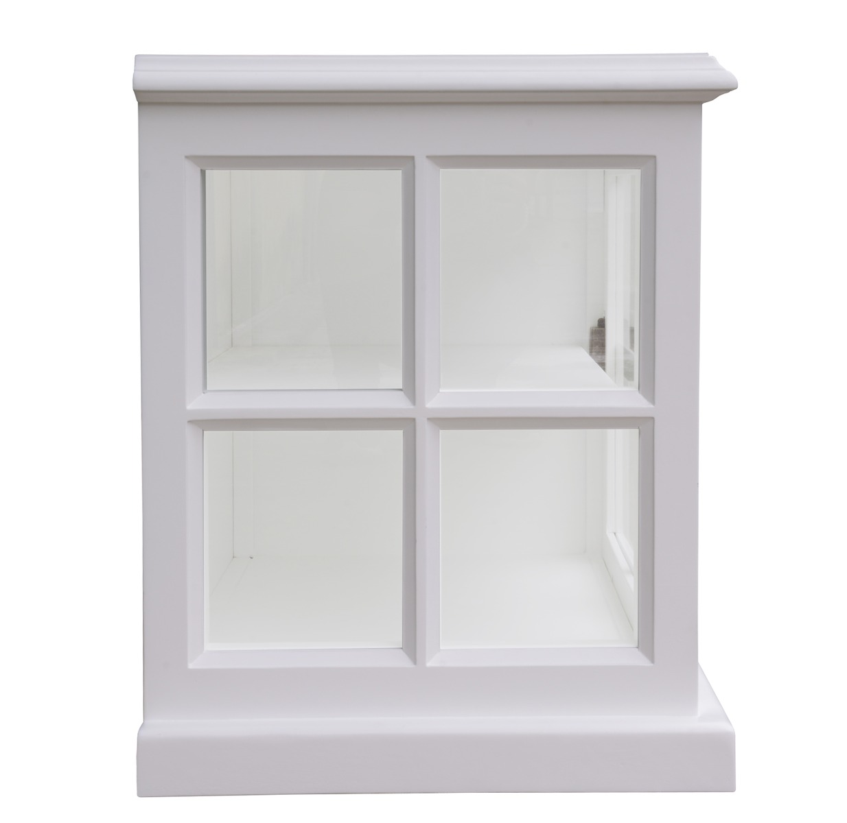 "Sommersby" Timber Large TV Entertainment Unit 2 Door White, 210cmL x 45cmD x 55cmH - Image 5