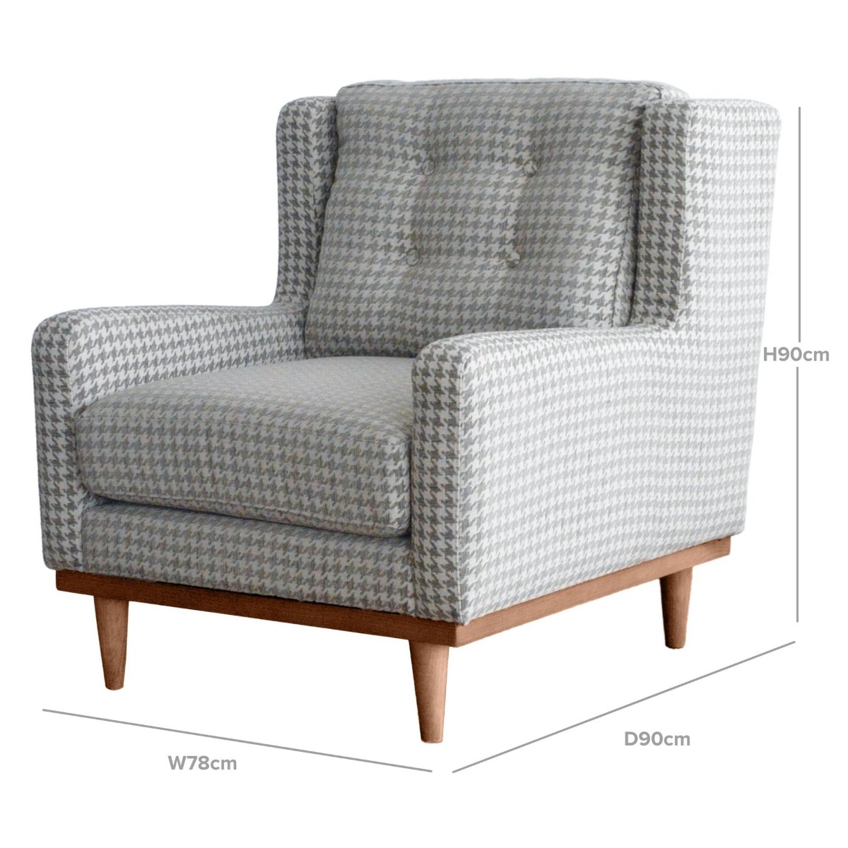 Evie Button Tuffed 3 Seat Sofa Forest Green Velvet W/ Bolster Cushions Taupe, W 78cm D 90cm H 90cm (RRP $1195) - Image 10