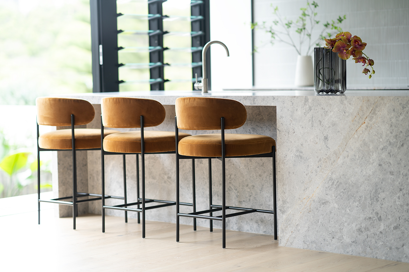 Soho Counter Stool Rust, W 55cm x D 52cm x H 91cm - Image 3