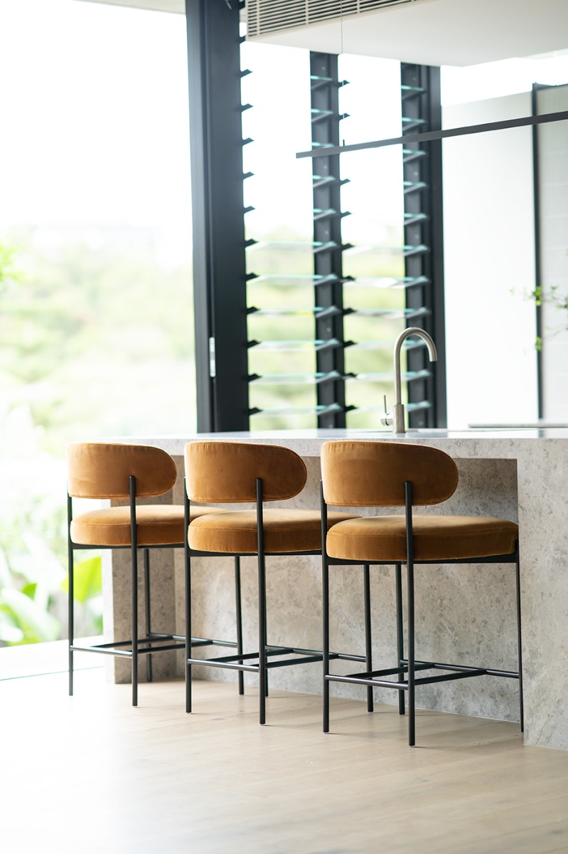 Soho Counter Stool Rust, W 55cm x D 52cm x H 91cm - Image 4