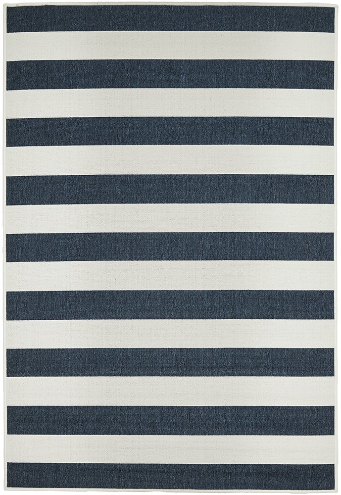 "Montauk" Hamptons Style Indoor Rug, Blue 230cm x 160cm - Image 2