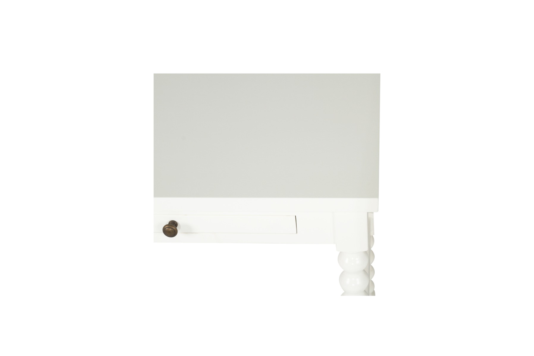 Stradbroke Bobbin Bedside Table White, W 66cm x D 46cm x H 76cm - Image 3