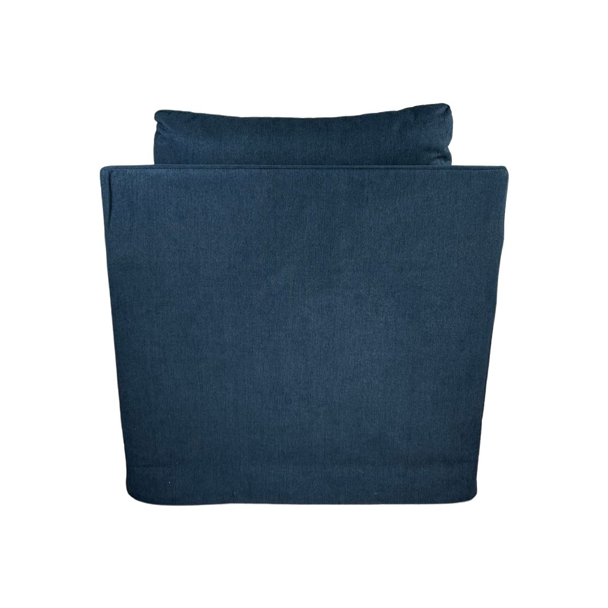 "Somerset" Hampton Style Fabric Swivel Chair Feather Filled with Removable Slip Covers, Navy (RRP $1699) - Image 2