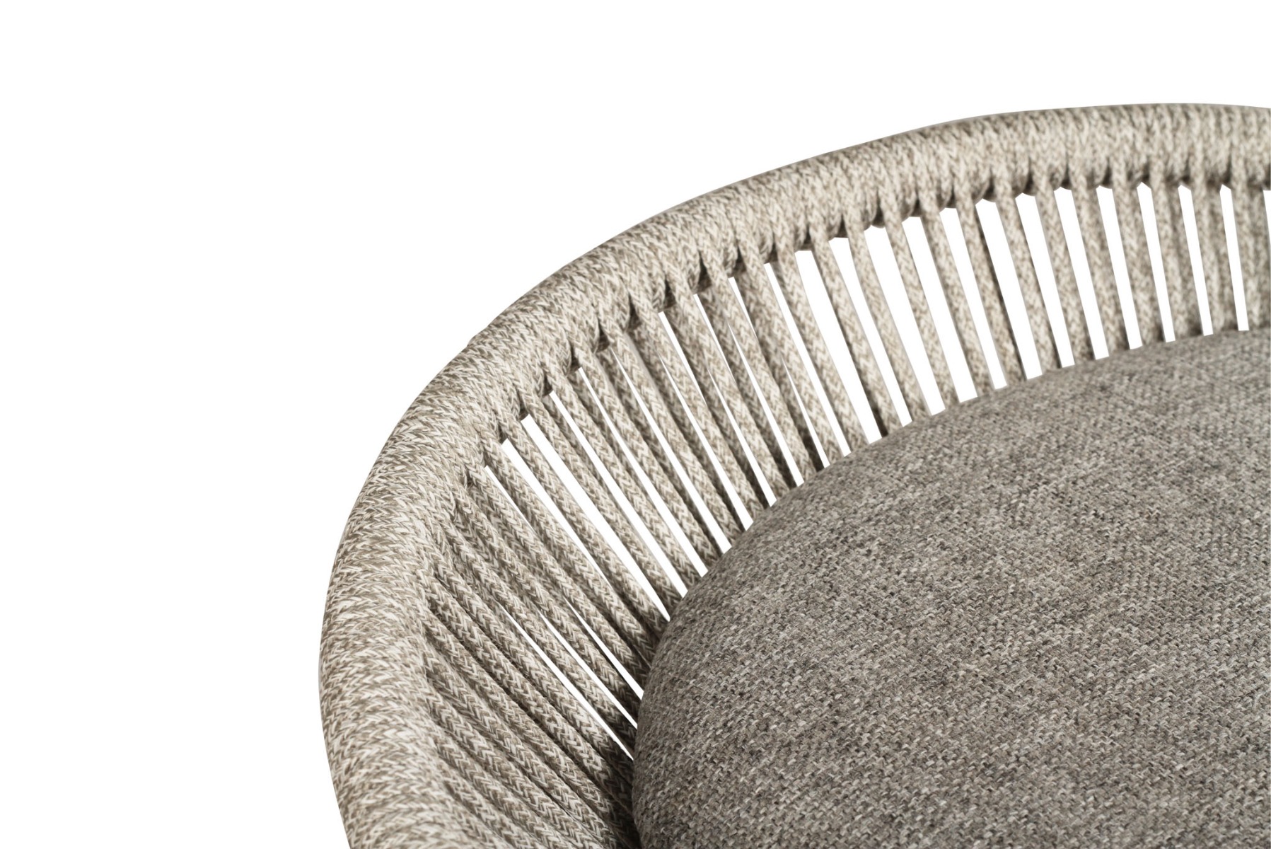 Taylor Backless Counter Stool Indoor/Outdoor Grey/White, Width 51cm x Depth 52cm x Height 76cm - Image 11